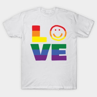 Pride Love Smiley Face T-Shirt